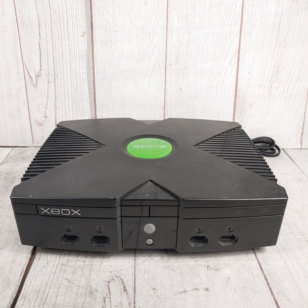 Original OG Xbox Console w/ UnleashX Dashboard - No Disc Drive - TESTED WORKING